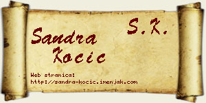 Sandra Kočić vizit kartica
